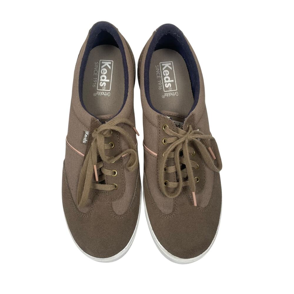 Keds Ortholite Women's Leather  Suede & Canvas Sneakers-Size 9